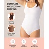 image:imageSHAPERMINT Bodysuit Shapewear for Women  Tummy Control Seamless Body Shaper Small to Plus Size Thong amp Brief BodysuitWhite  Brief Style