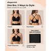 image:imageSHAPERMINT Bras for Women  Full Coverage Wireless Bra Plus Size Support Bra No Underwire Comfortable Lift BrasBlack