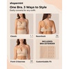 image:imageSHAPERMINT Bras for Women  Full Coverage Wireless Bra Plus Size Support Bra No Underwire Comfortable Lift BrasChai