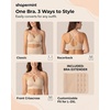 image:imageSHAPERMINT Bras for Women  Full Coverage Wireless Bra Plus Size Support Bra No Underwire Comfortable Lift BrasChai