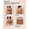 image:imageSHAPERMINT Bras for Women  Full Coverage Wireless Bra Plus Size Support Bra No Underwire Comfortable Lift BrasLatte