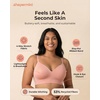 image:imageSHAPERMINT Bras for Women  Full Coverage Wireless Bra Plus Size Support Bra No Underwire Comfortable Lift BrasRose Tan