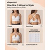 image:imageSHAPERMINT Bras for Women  Full Coverage Wireless Bra Plus Size Support Bra No Underwire Comfortable Lift BrasWhite