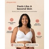 image:imageSHAPERMINT Bras for Women  Full Coverage Wireless Bra Plus Size Support Bra No Underwire Comfortable Lift BrasWhite
