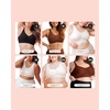image:imageSHAPERMINT Wireless Bras for Women No Underwire  Small to Plus Size Bralettes with Support and Natural LiftBlack 2 Pack  Fixed Straps
