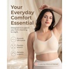 image:imageSHAPERMINT Wireless Bras for Women No Underwire  Small to Plus Size Bralettes with Support and Natural LiftNude  Fixed Straps