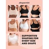 image:imageSHAPERMINT Wireless Bras for Women No Underwire  Small to Plus Size Bralettes with Support and Natural LiftSeafoam  Adjustable Straps