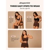 image:imageSHAPERMINT Womens Tops  Scoop Neck Cami Body Shaper for Women Shapewear Tummy Control Camisole Tank Tops for Women1 Pack  Chocolate
