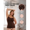 image:imageSHAPERMINT Womens Tops  Scoop Neck Cami Body Shaper for Women Shapewear Tummy Control Camisole Tank Tops for Women1 Pack  Chocolate