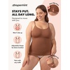 image:imageSHAPERMINT Womens Tops  Scoop Neck Cami Body Shaper for Women Shapewear Tummy Control Camisole Tank Tops for Women1 Pack  Latte