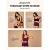 image:imageSHAPERMINT Womens Tops  Scoop Neck Cami Body Shaper for Women Shapewear Tummy Control Camisole Tank Tops for Women1 Pack  Mulberry