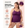 image:imageSHAPERMINT Womens Tops  Scoop Neck Cami Body Shaper for Women Shapewear Tummy Control Camisole Tank Tops for Women1 Pack  Mulberry