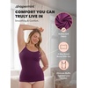 image:imageSHAPERMINT Womens Tops  Scoop Neck Cami Body Shaper for Women Shapewear Tummy Control Camisole Tank Tops for Women1 Pack  Mulberry