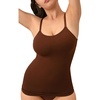 image:imageSHAPERMINT Womens Tops  Scoop Neck Cami Body Shaper for Women Shapewear Tummy Control Camisole Tank Tops for Women1 Pack  Chocolate
