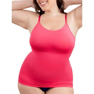 image:imageSHAPERMINT Womens Tops  Scoop Neck Cami Body Shaper for Women Shapewear Tummy Control Camisole Tank Tops for Women1 Pack  Dark Pink