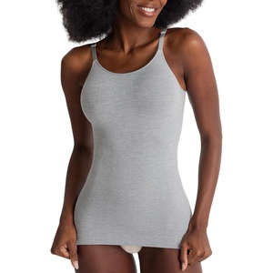 image:imageSHAPERMINT Womens Tops  Scoop Neck Cami Body Shaper for Women Shapewear Tummy Control Camisole Tank Tops for Women1 Pack  Light Heather Gray