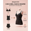 image:imageSHAPERMINT Sweetheart Shapewear Tank Top Cami with BuiltIn Bra for Women  Sweetheart shaper cami with builtin wireless bra light foam cups adjustable straps and 360 smoothing from bust to tummyWhite