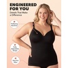 image:imageSHAPERMINT Sweetheart Shapewear Tank Top Cami with BuiltIn Bra for Women  Sweetheart shaper cami with builtin wireless bra light foam cups adjustable straps and 360 smoothing from bust to tummyWhite