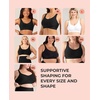 image:imageSHAPERMINT Wireless Bras for Women Seamless Comfort Bra Everyday SupportMulberry  Fixed Straps