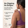 image:imageSHAPERMINT Wireless Bras for Women Seamless Comfort Bra Everyday SupportMulberry  Fixed Straps